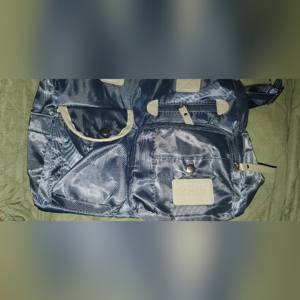 Unbranded shoulder bag/tote in blue. NWOT. - Picture 7 of 12